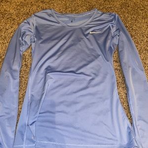 Nike Dri Fit Long Sleeve Blue